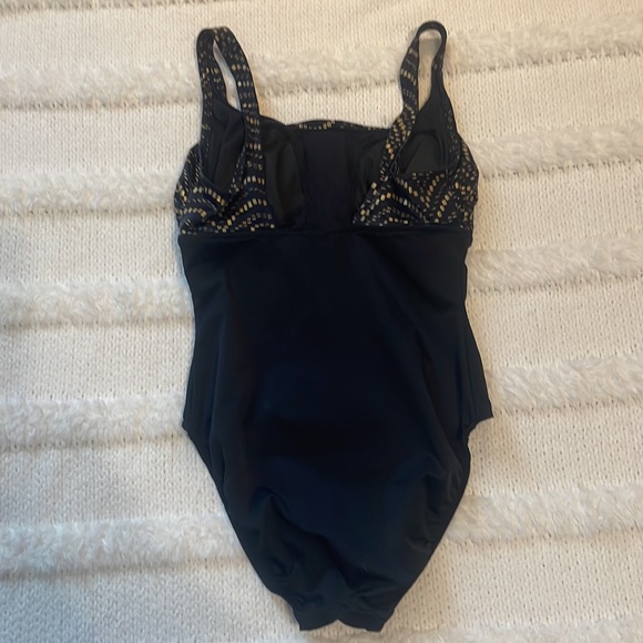 Miraclesuit Swim Miraclesuit One Piece Swimsuit Black Gold Slimming